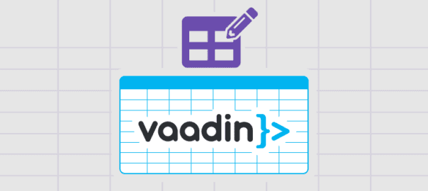 Capacidades de edición de la Grilla de Vaadin