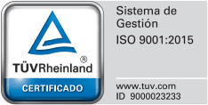 ISO 9001:2015 certified by TÜV Rheinland